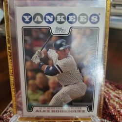 Alex Rodríguez New York Yankees 2006-2008 Topps Baseball Cards Lot 