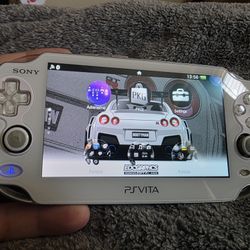 PS Vita White 1000 OLED series Custom cfw altered Playstation Ps1 Psp Video Game Console  