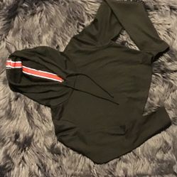 Crop Top Hoodie Sweater Size M