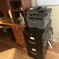 Filing Cabinet Plus Fax Copier Machine