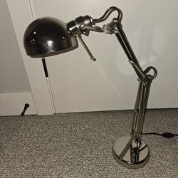 FORSÅ Work Lamp from IKEA, nickel plated