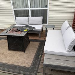 Patio Furniture With Gas Firepit