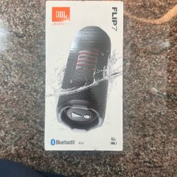 New JBL Flip 7 Portable Bluetooth Speaker, Waterproof and Drop-Proof - Black