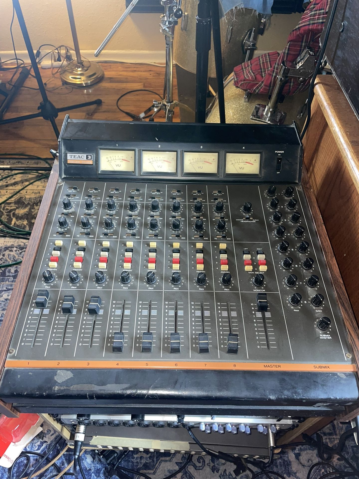 ‼️RARE‼️ Tascam/Teac model 3 8 track audio mixer