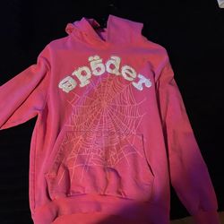 Spider hoodie pink