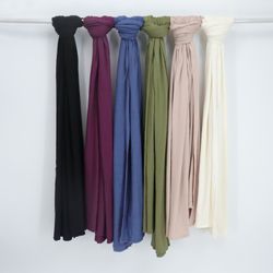 Womens Colorful Premium Jersey Hijabs
