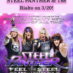 Steel Panther Tickets For Rialto Theatre