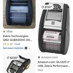 Zebra Portable Thermal Label/Barcode Printer