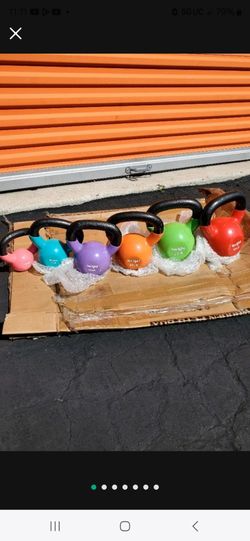 5,10,15,20,25,30 Lbs  Yes4All Brand Kettlebell PVC Multicolor Set $155  Firm Price.