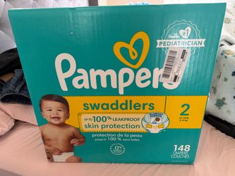 Pampers Swaddlers Size 2 Diapers 148 Count
