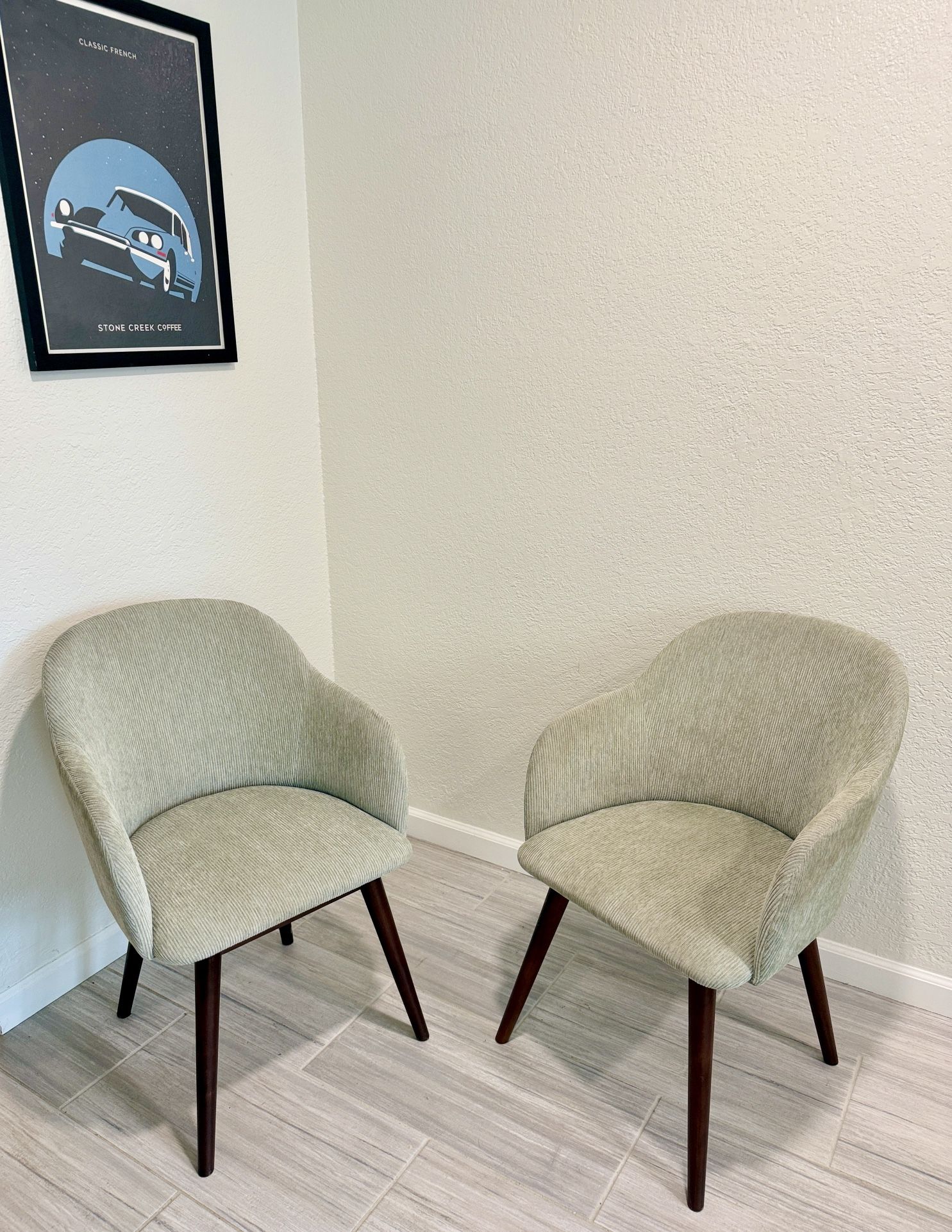 Matching Corduroy Chairs