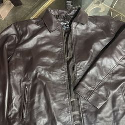 Mens Leather Coat , Very Nice Quality, Perfect For Californias Weather Its Real Lamb Skin Leather 