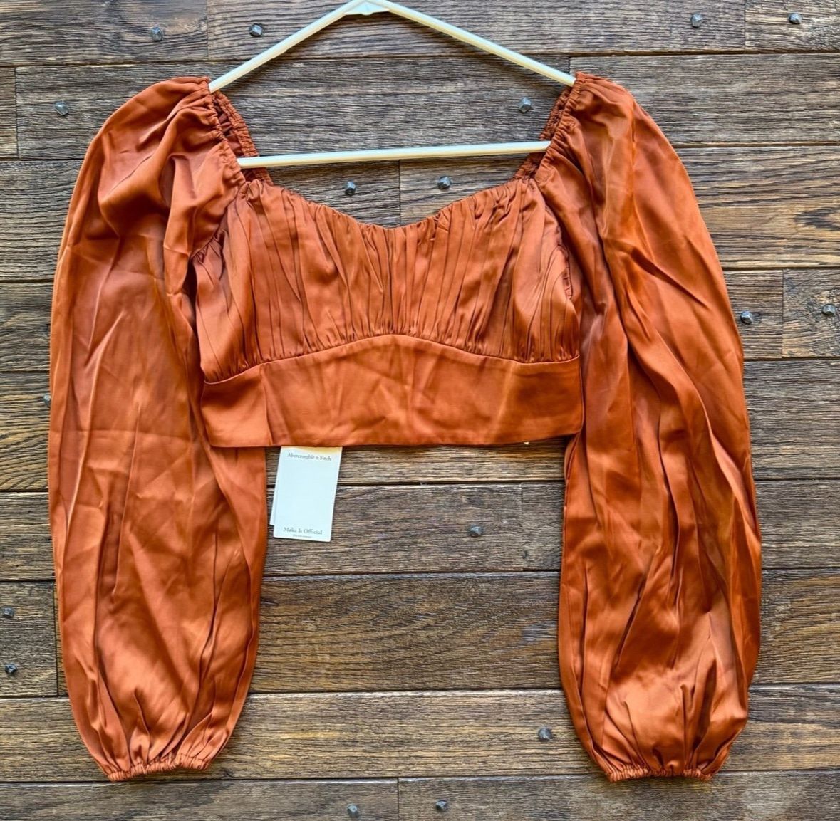 Abercrombie & Fitch cropped top blouse NEW