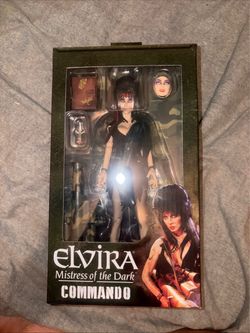 Neca Elvira Mistress of the Dark Commando 8" Clothed Action Figure 2024 NIP
