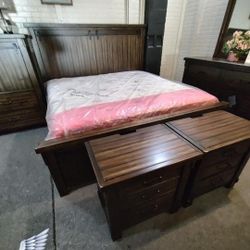 Brand New Ashley Farmhouse Style Bedroom Set Queen or King Beds Dressers Nightstands Mirrors Chests Options Lakelaigh 