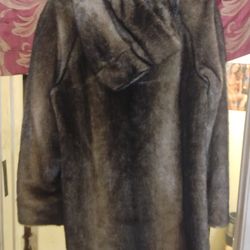 Mink Cóat With Hoodie 