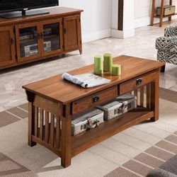 New Solid Wood Coffee Table - Leick Home $365 MSRP