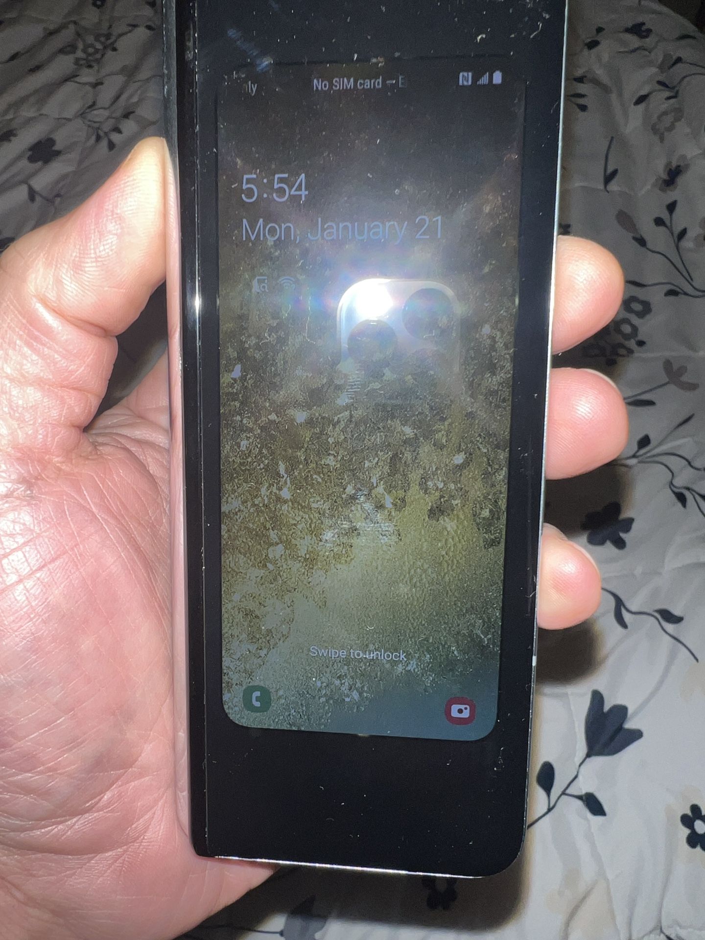 Samsung Galaxy Fold-Sm-F900U- 512GB- Space Silver