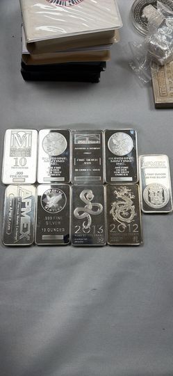 10 oz silver bars