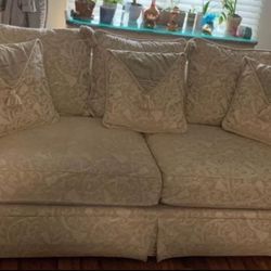 Sofa with decorative pillows