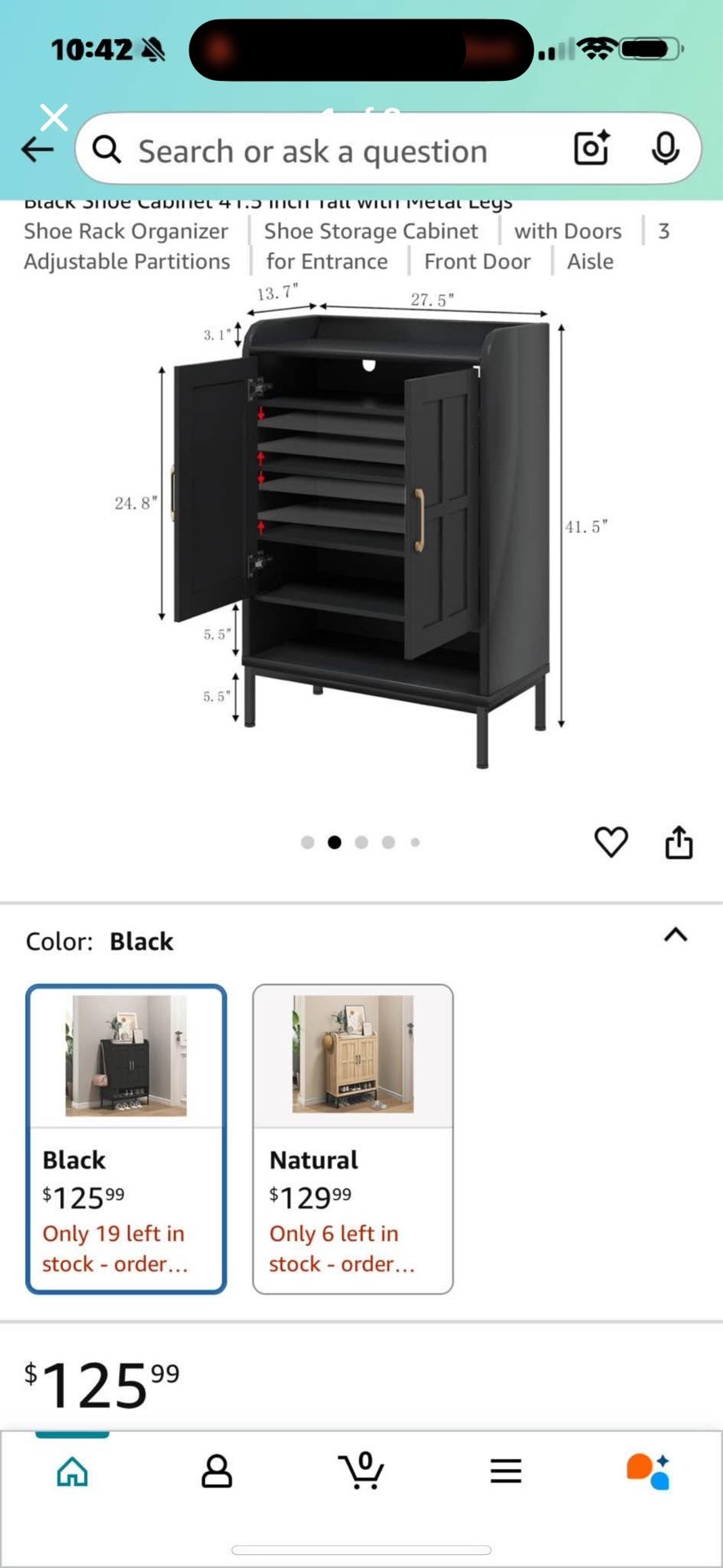 Modern shoe rack