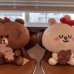 Brown & Cony Plush Set (LINE Friends) 