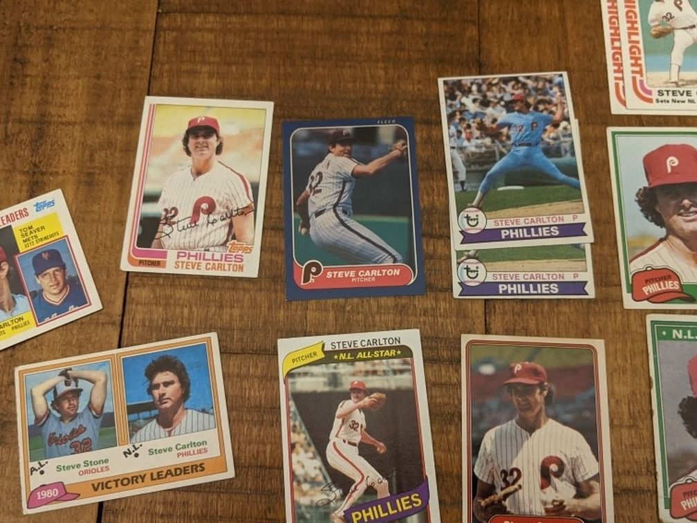 Steve Carlton Card Lot