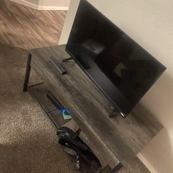Tv And Collapsable Coffee Table