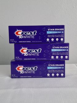 Crest 3D White Toothpaste 2.7oz Stain Eraser ( Icy Mint )