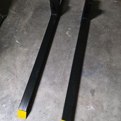60" elongated bucket forks heavy duty
