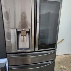 💯💯REFRIGERATOR LG BLACK STAINLESS STEEL WITH SHOSE CASE 