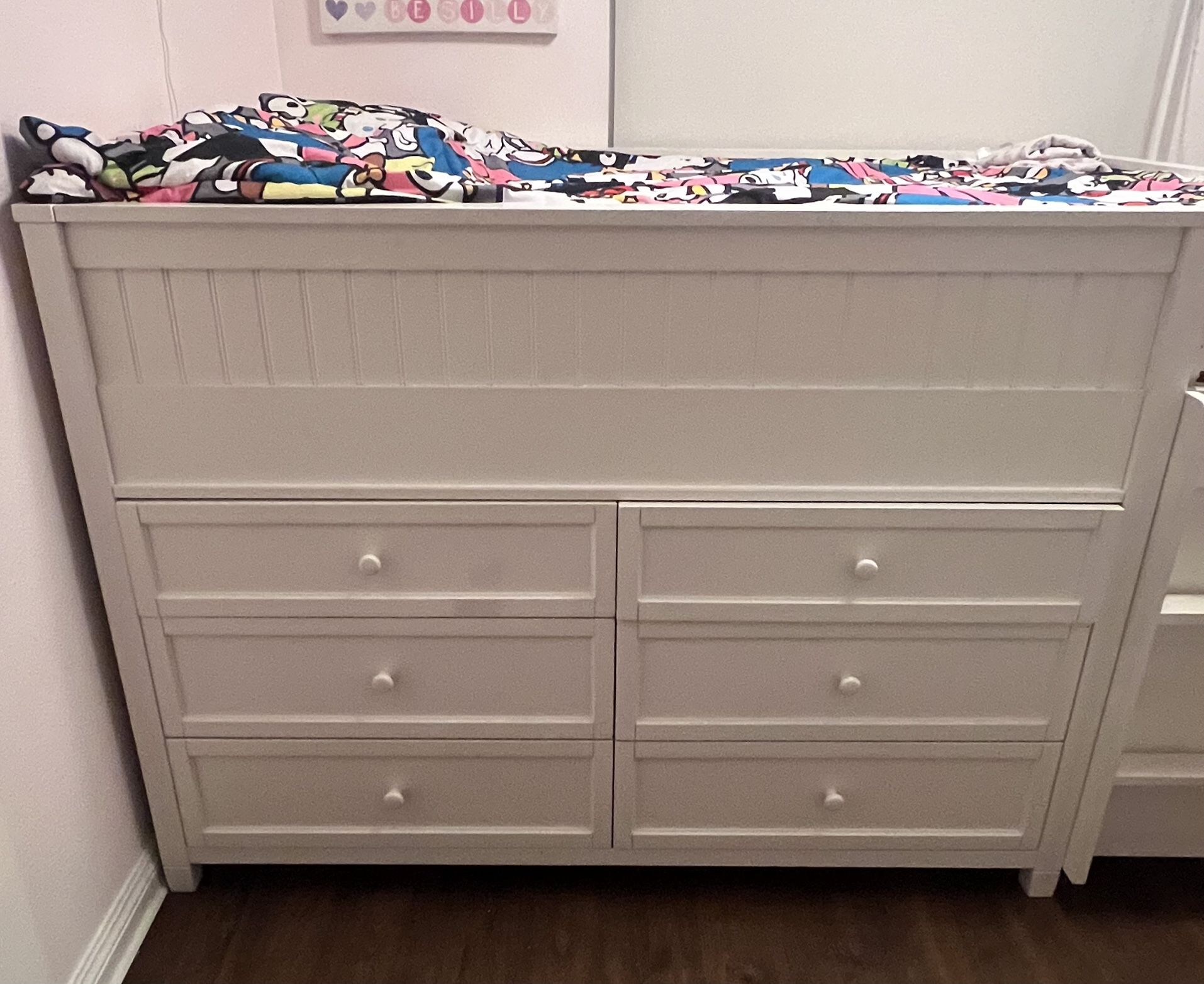 Pottery Barn Beadboard Full Loft Bed Good Condition