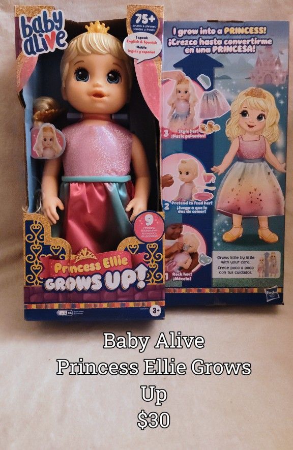 Baby Alive Princess Ellie Grows UP