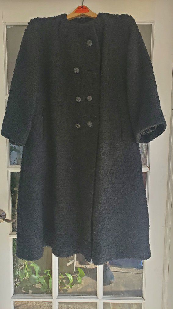 Women's Vintage Wool blend A-line coat (French River Mills by Rencroft)