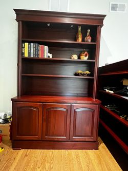 Free - Custom Built - Cherry Bookcase with Cabinet base