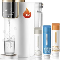 NatureFlow F40-AC（2nd Gen） Reverse Osmosis Water Filter Countertop with UV, Natural Remineralization,10-Stage RO Filtrations, 4:1 Pure to Drain, pH9 A