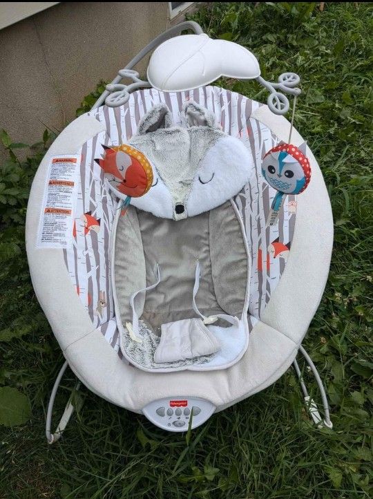 Fisher Price Peek A Boo Fox Deluxe Bouncer