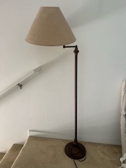Swing Arm Floor Lamp Bronze Finish