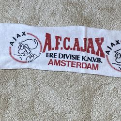 Vintage AFC AJAX FOOTBALL/SOCCER Amsterdam Scarf 53 x 9”