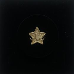 Gold Ring Star Shaped With Inicial