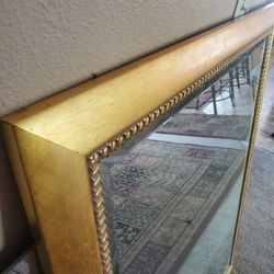 Beautiful Gilded Mirror 47 X 37