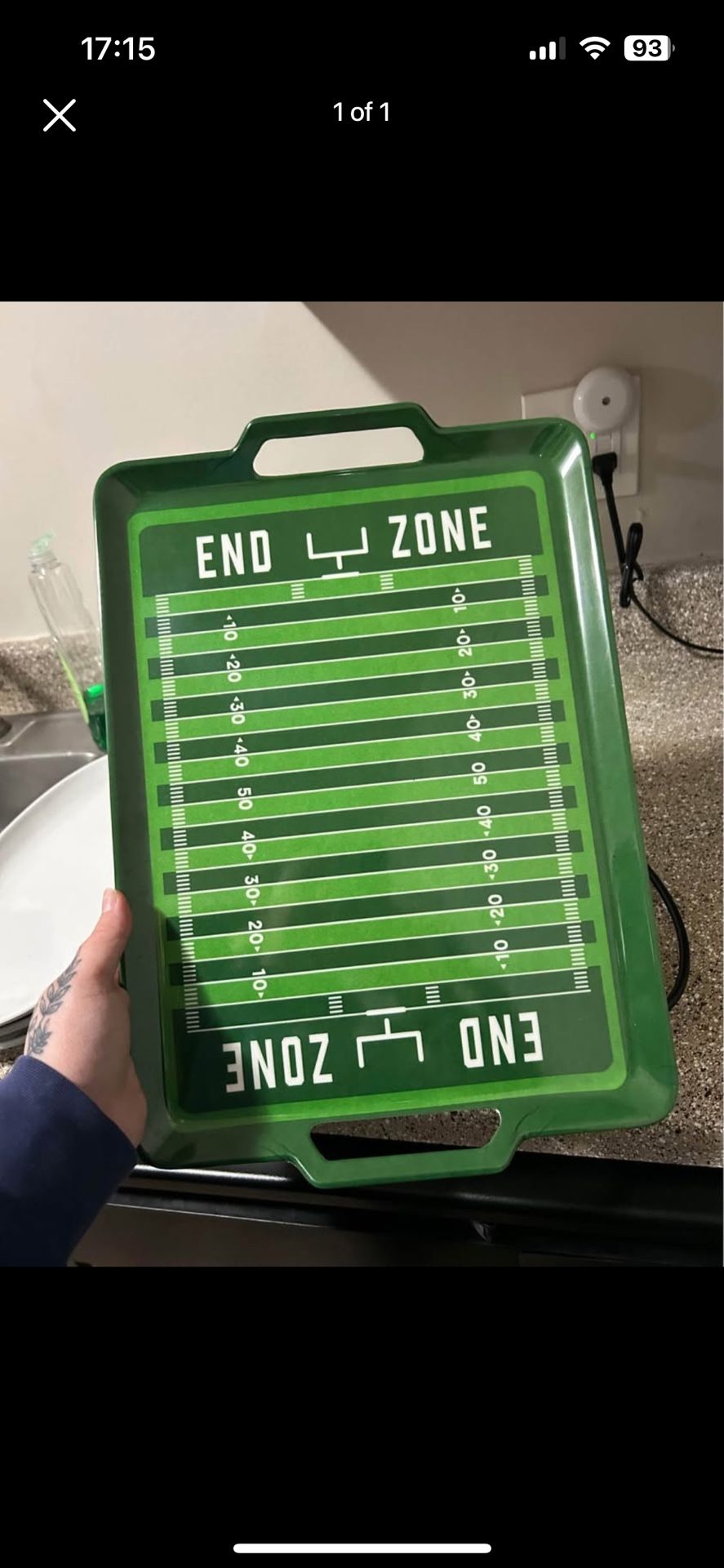 Football Plastic Tray