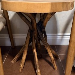 Wood Corner Table 