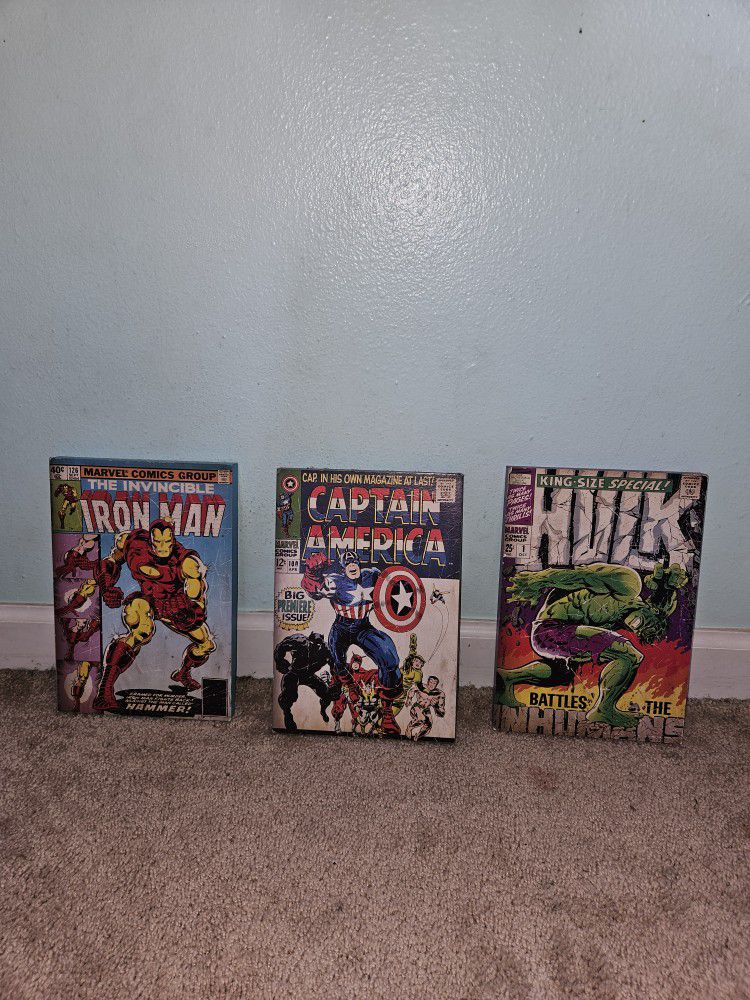 Marvel wall Decals/canvass 