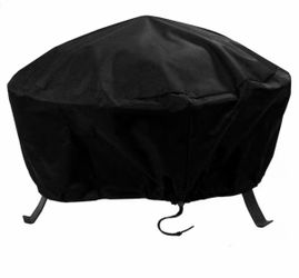 30 in. Black Round Fire Pit Cover