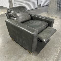 Restoration Hardware Maxwell Leather Recliner -Delivery Available