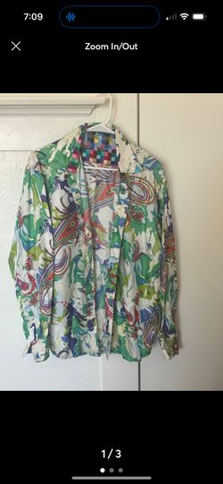Large robert graham silk shirt large limited edition