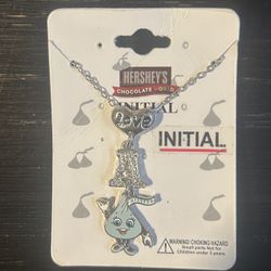Hershey Kiss “A” Initial Necklace 
