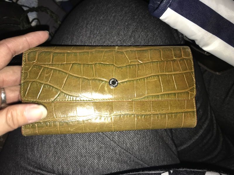 Monasac Leather Original tri-fold Checkbook Wallet