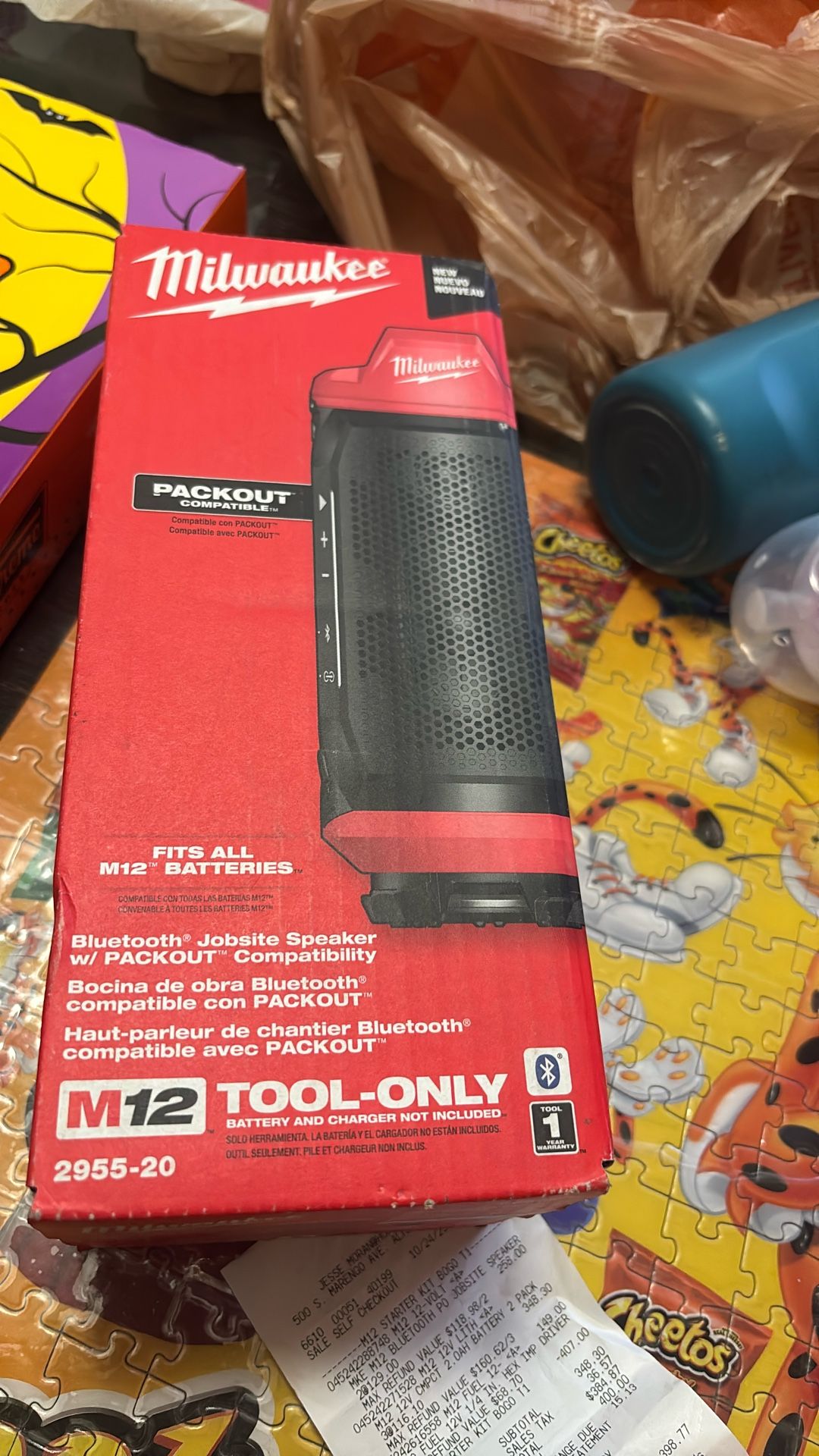Bluetooth Jobsite Speaker W/packout Compatibility 